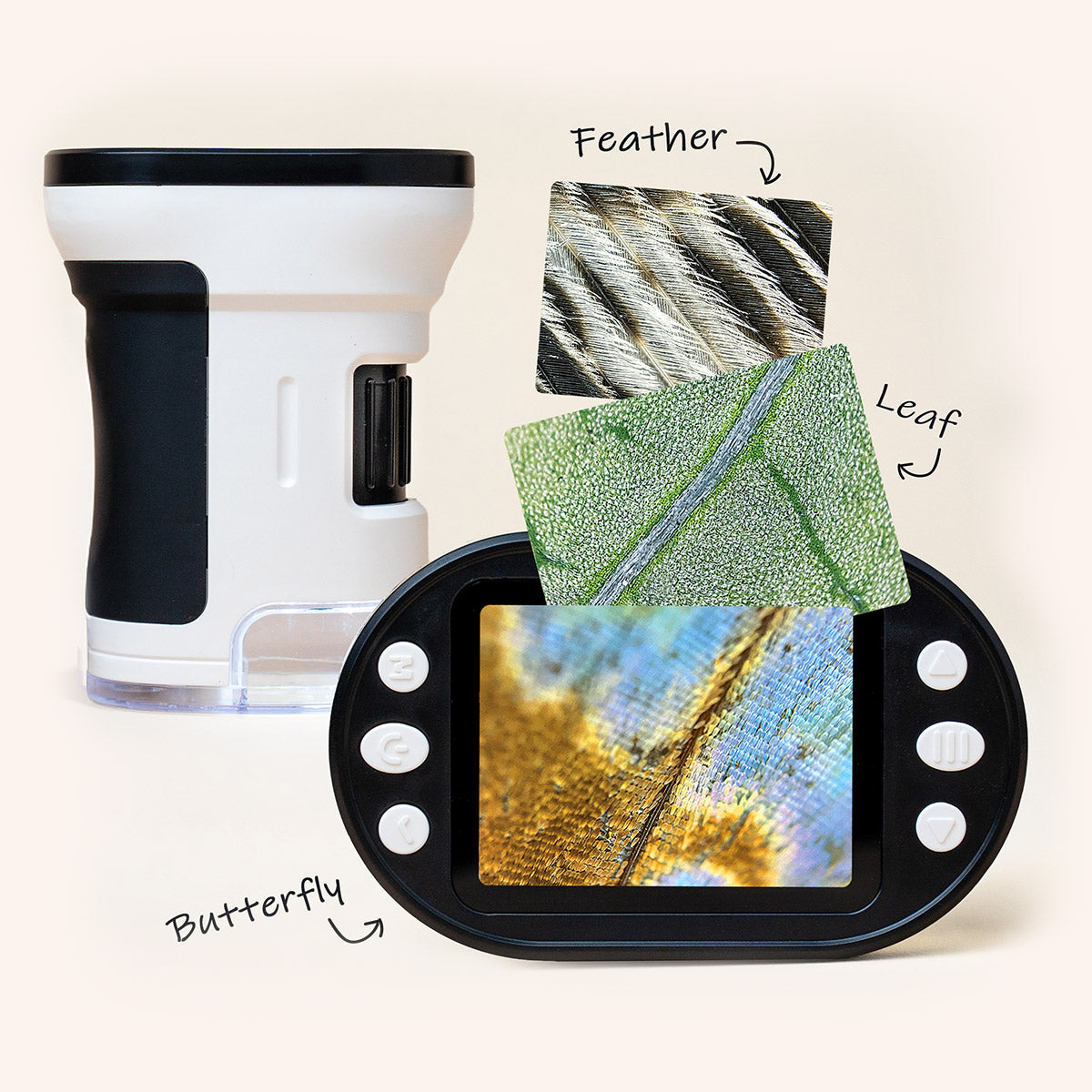 ExploraScope Digital Microscope — 1000x Handheld Microscope with Built-In Screen (No Phone Needed)
